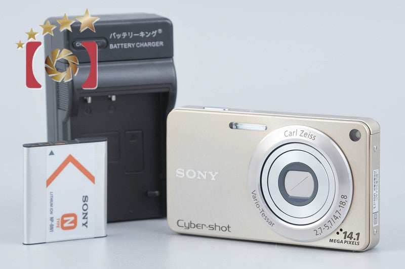 Sony Cyber-Shot DSC-W350 Gold 14.1 MP Digital Camera [Japanese Language Only]