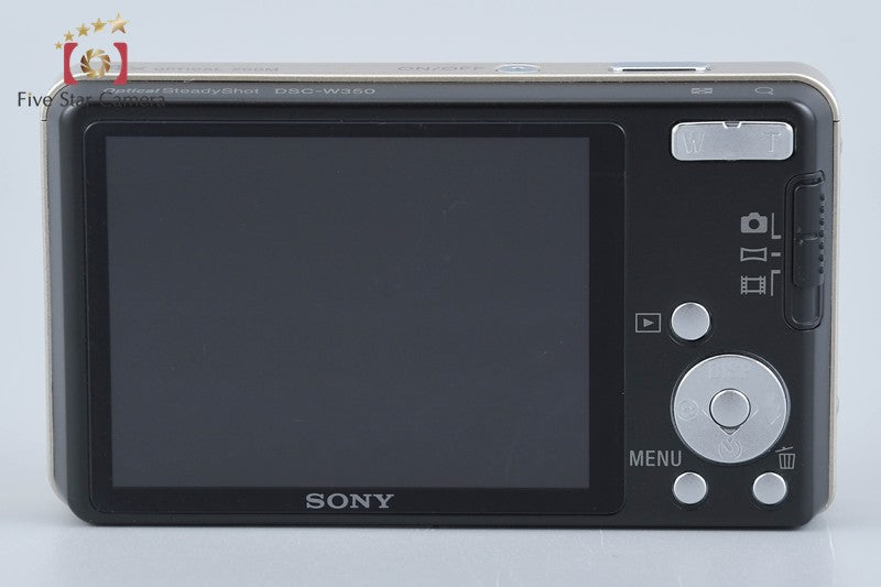Sony Cyber-Shot DSC-W350 Gold 14.1 MP Digital Camera [Japanese Language Only]