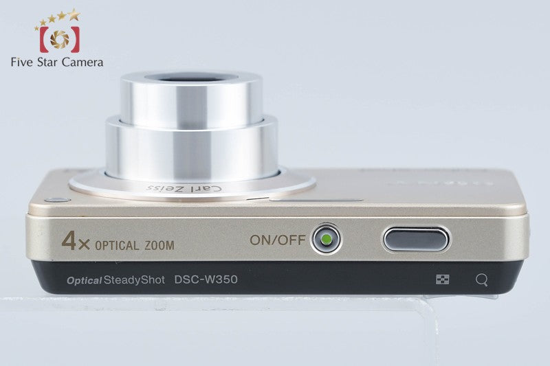 Sony Cyber-Shot DSC-W350 Gold 14.1 MP Digital Camera [Japanese Language Only]
