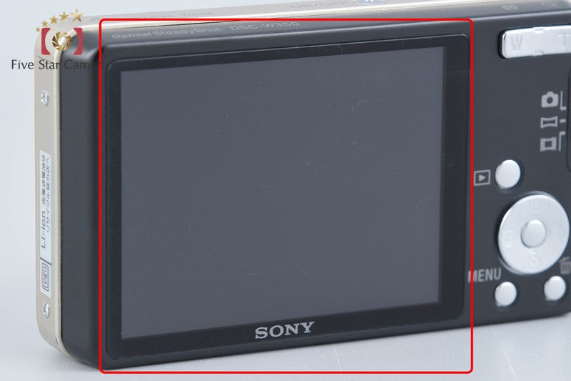 Sony Cyber-Shot DSC-W350 Gold 14.1 MP Digital Camera [Japanese Language Only]