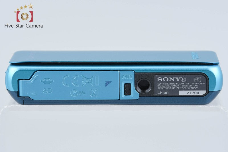 Sony Cyber-Shot DSC-TX10 Blue 16.2 MP Digital Camera [Japanese Language Only]