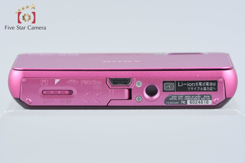 Sony Cyber-Shot DSC-T99 Pink 14.1 MP Digital Camera [Japanese Language Only]