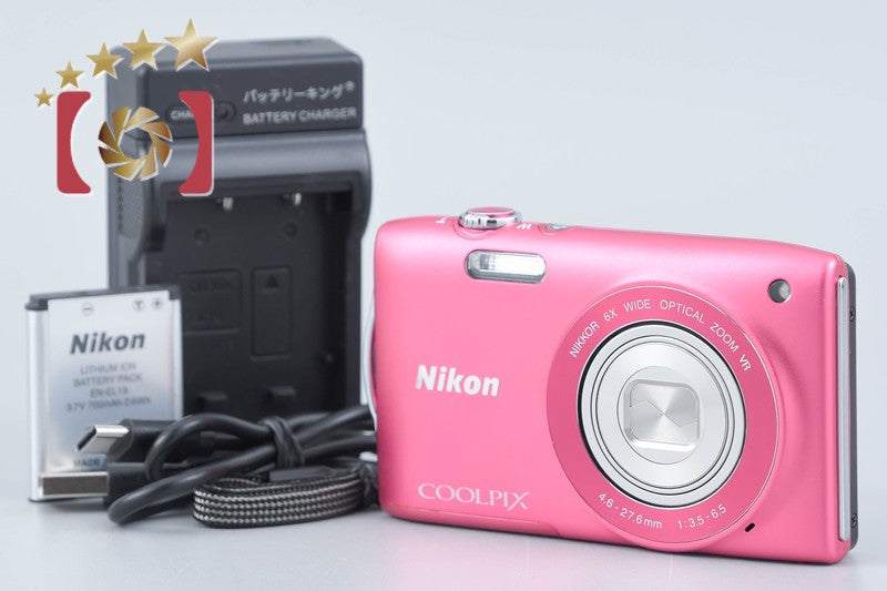Nikon COOLPIX S3300 Strawberry Pink 16.0 MP Digital Camera