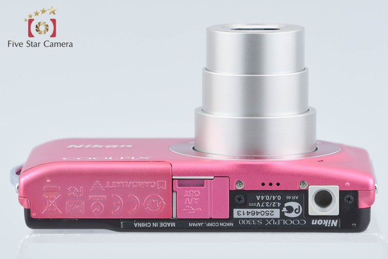 Nikon COOLPIX S3300 Strawberry Pink 16.0 MP Digital Camera