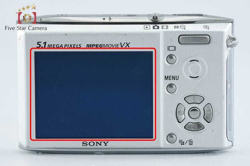 Sony Cyber-Shot DSC-T5 Silver 5.1 MP Digital Camera [Japanese Language Only]