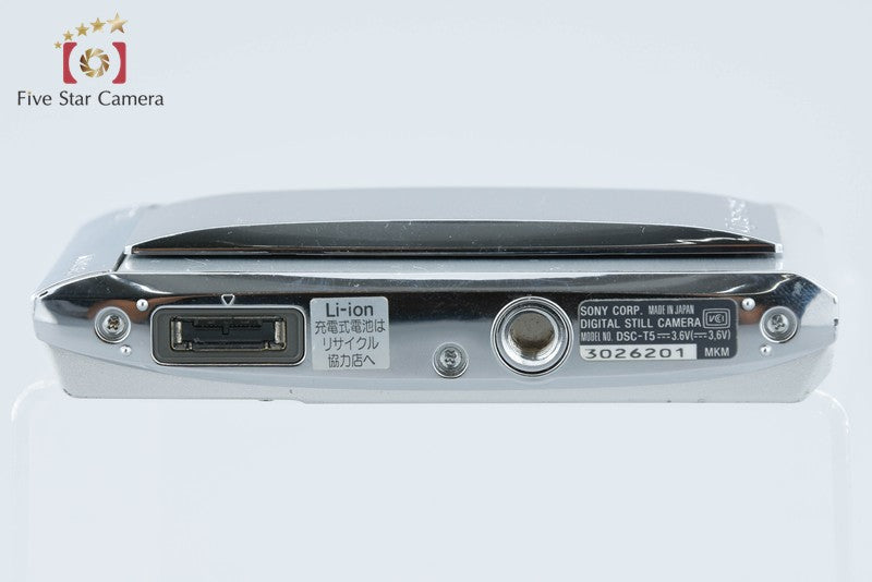 Sony Cyber-Shot DSC-T5 Silver 5.1 MP Digital Camera [Japanese Language Only]