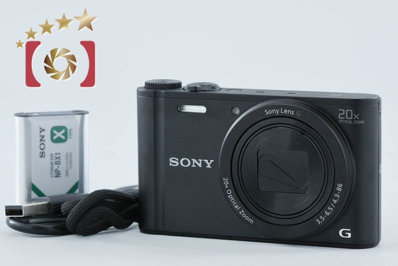 Sony Cyber-Shot DSC-WX350 Black 18.2 MP Digital Camera [Multiple Languages]