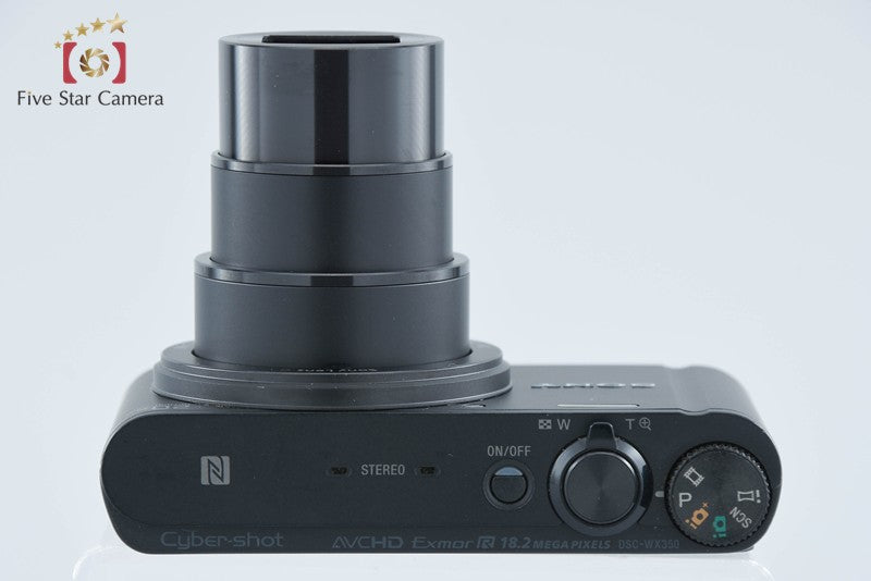 Sony Cyber-Shot DSC-WX350 Black 18.2 MP Digital Camera [Multiple Languages]