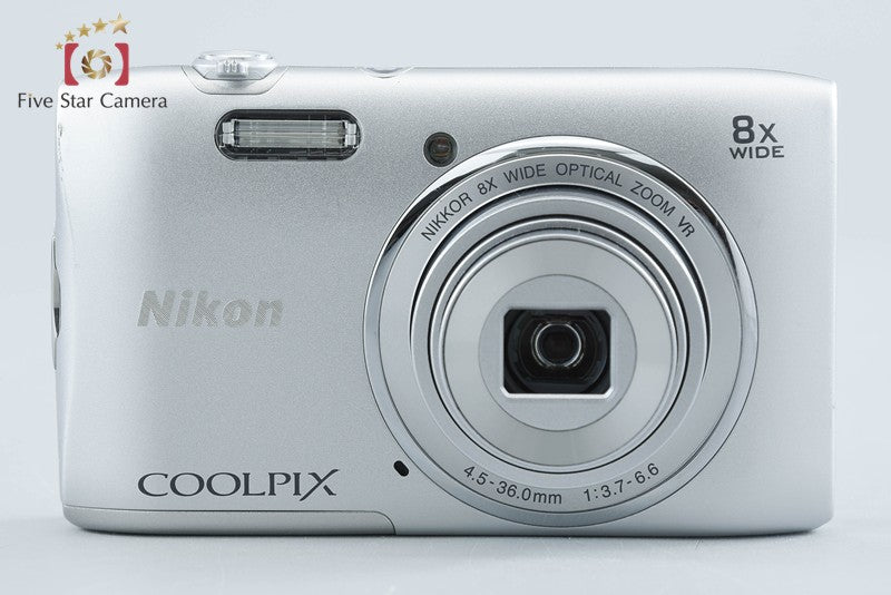Nikon COOLPIX S3600 Crystal Silver 20.0 MP Digital Camera