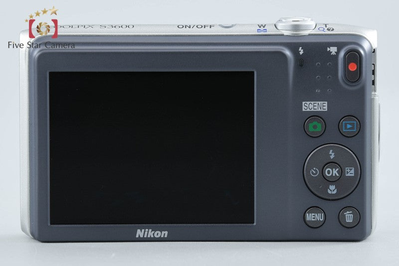 Nikon COOLPIX S3600 Crystal Silver 20.0 MP Digital Camera