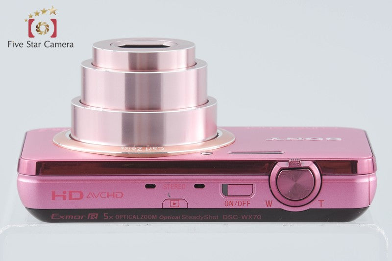 Sony Cyber-shot DSC-WX70 Pink 16.2 MP Digital Camera [Japanese Language Only]