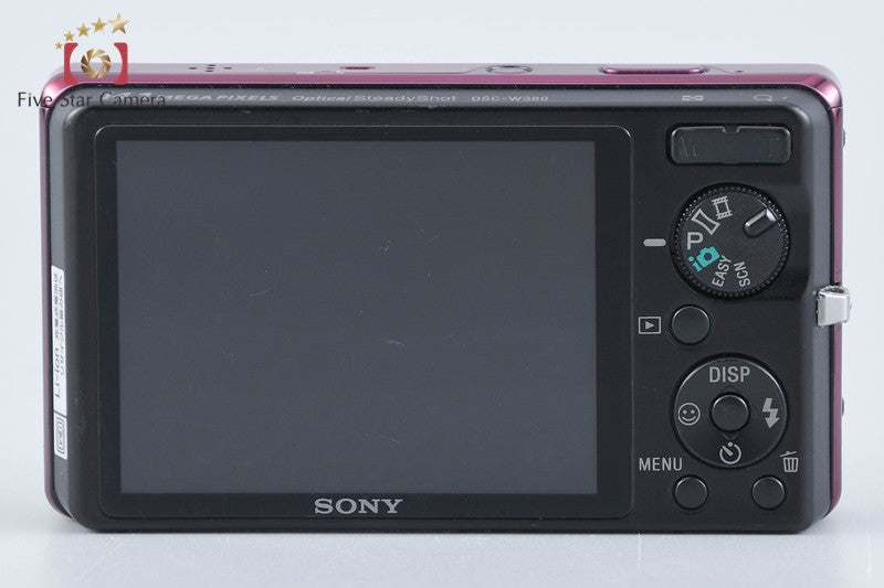 Sony Cyber-Shot DSC-W380 Red 14.1 MP Digital Camera [Japanese Language Only]