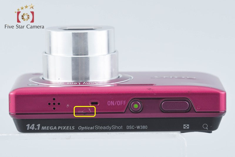 Sony Cyber-Shot DSC-W380 Red 14.1 MP Digital Camera [Japanese Language Only]
