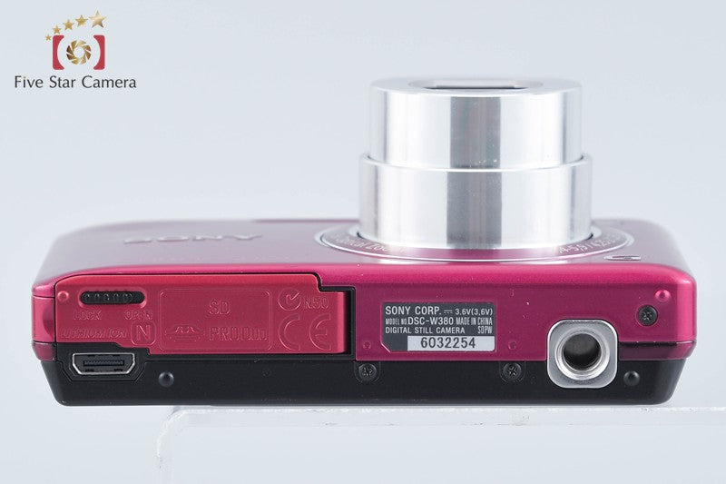 Sony Cyber-Shot DSC-W380 Red 14.1 MP Digital Camera [Japanese Language Only]