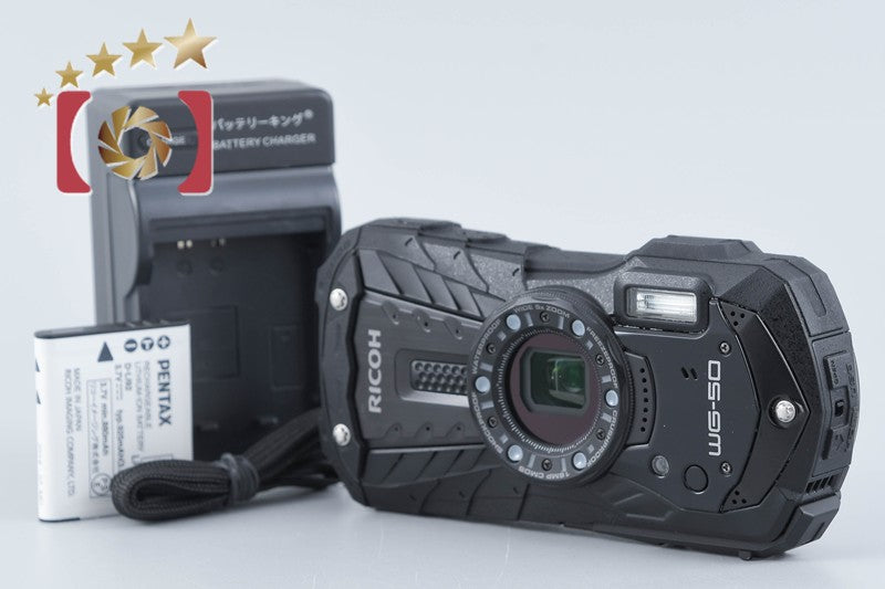 "Shutter count 145" Ricoh Pentax WG-50 Black 16.0 MP Waterproof Action Camera