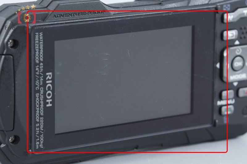 "Shutter count 471" Ricoh Pentax WG-60 Black 16.0 MP Waterproof Action Camera