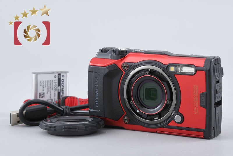 "Count 275" Olympus Tough TG-6 Red 12.0 MP 15m Waterproof Digital Camera