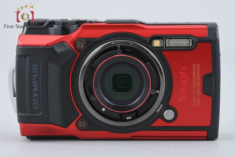 "Count 275" Olympus Tough TG-6 Red 12.0 MP 15m Waterproof Digital Camera