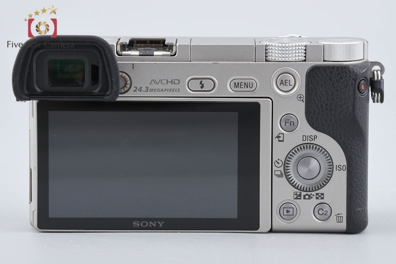 Sony Alpha α6000 ILCE-6000 Silver 24.3 MP 16-50 Lens [Multiple Languages]