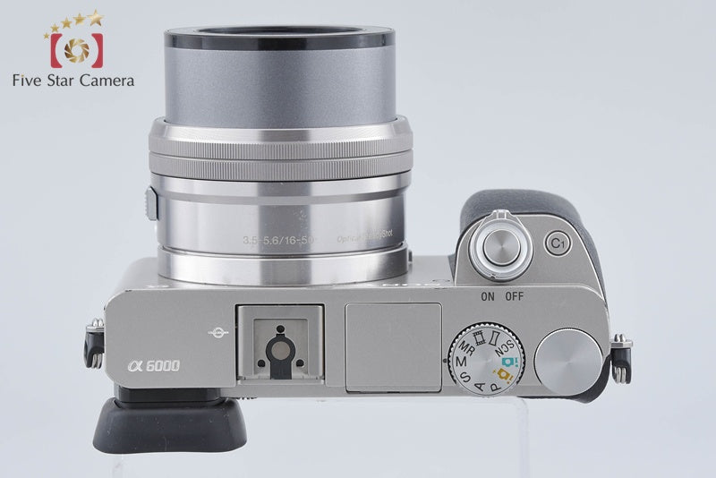 Sony Alpha α6000 ILCE-6000 Silver 24.3 MP 16-50 Lens [Multiple Languages]