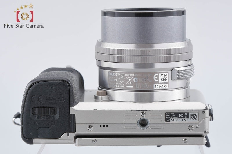 Sony Alpha α6000 ILCE-6000 Silver 24.3 MP 16-50 Lens [Multiple Languages]