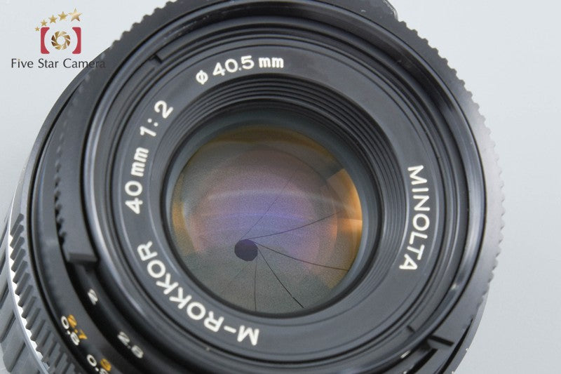 MINOLTA M-ROKKOR 40mm f/2 Leica M Mount Lens