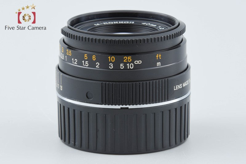 MINOLTA M-ROKKOR 40mm f/2 Leica M Mount Lens