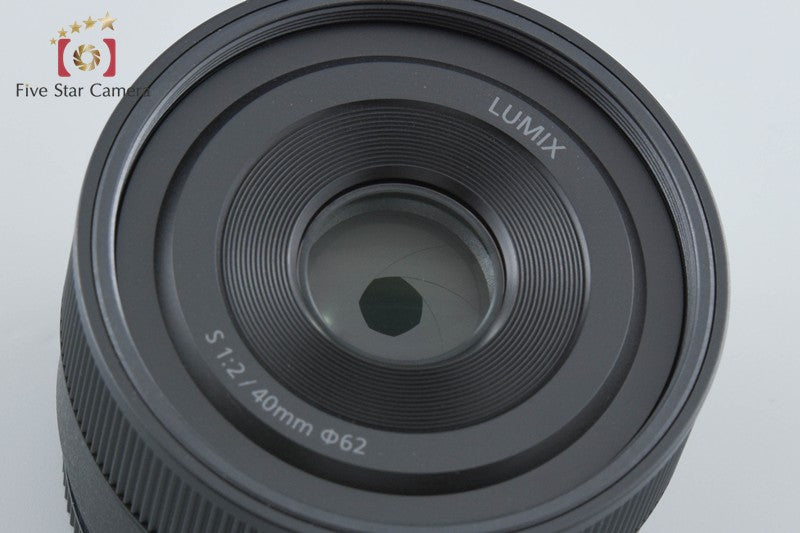 Panasonic LUMIX S 40mm f/2 S-S40 L Mount Black