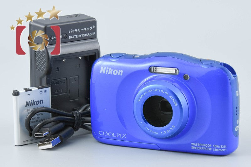 Nikon COOLPIX W100 Blue 13.2 MP Digital Camera