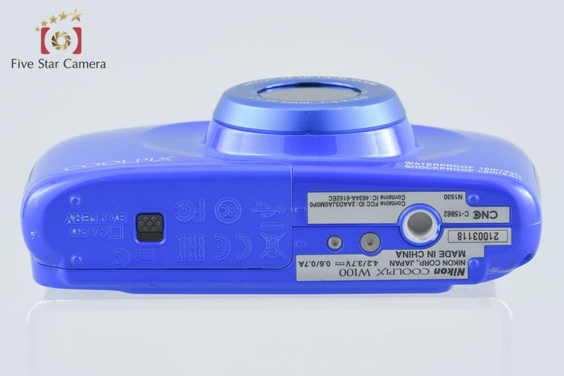 Nikon COOLPIX W100 Blue 13.2 MP Digital Camera