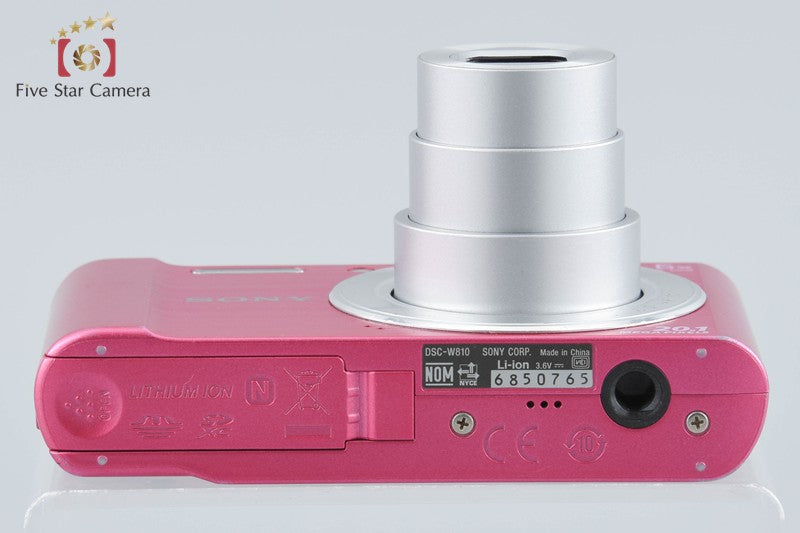 Sony Cyber-Shot DSC-W810 Pink 20.1 MP Digital Camera [Japanese Language Only]