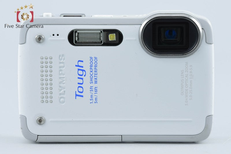 "Count 4,042" Olympus Stylus TG-630 Tough White 12.0MP Waterproof Digital Camera