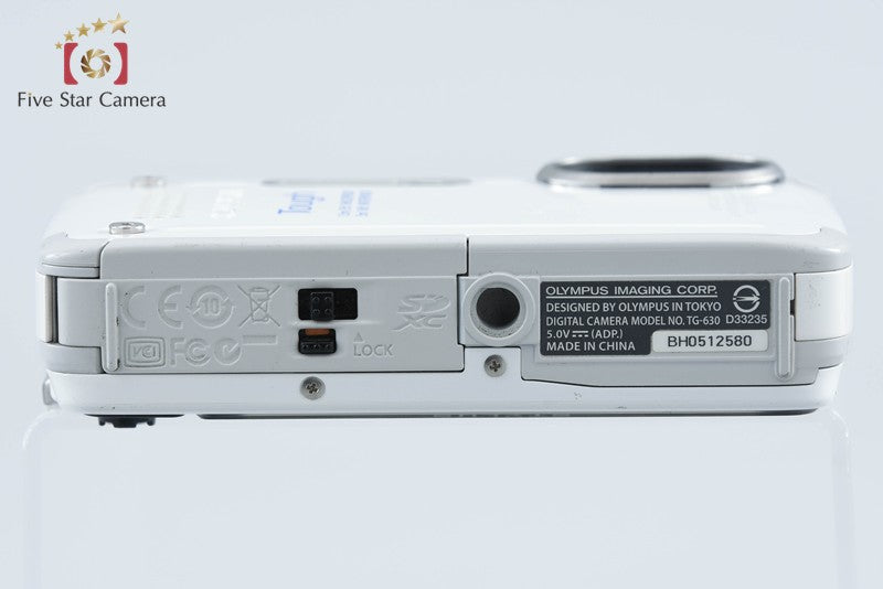 "Count 4,042" Olympus Stylus TG-630 Tough White 12.0MP Waterproof Digital Camera