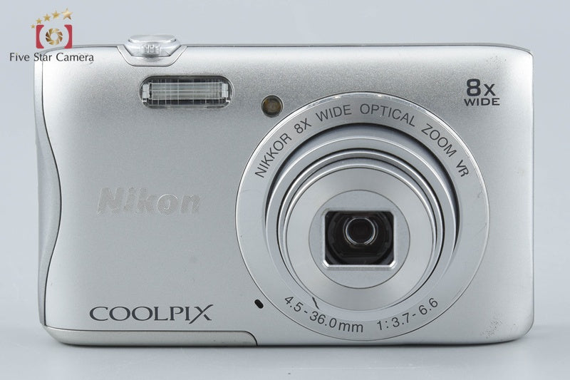 Nikon COOLPIX S3700 Silver 20.1 MP Digital Camera