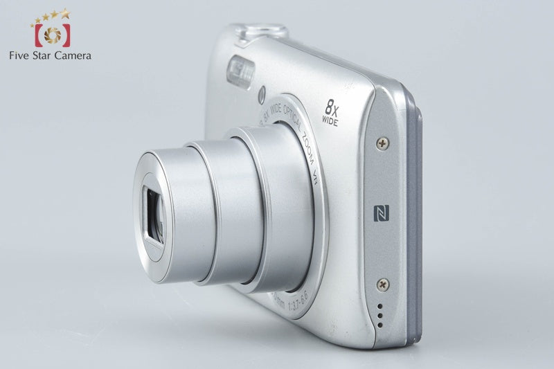 Nikon COOLPIX S3700 Silver 20.1 MP Digital Camera