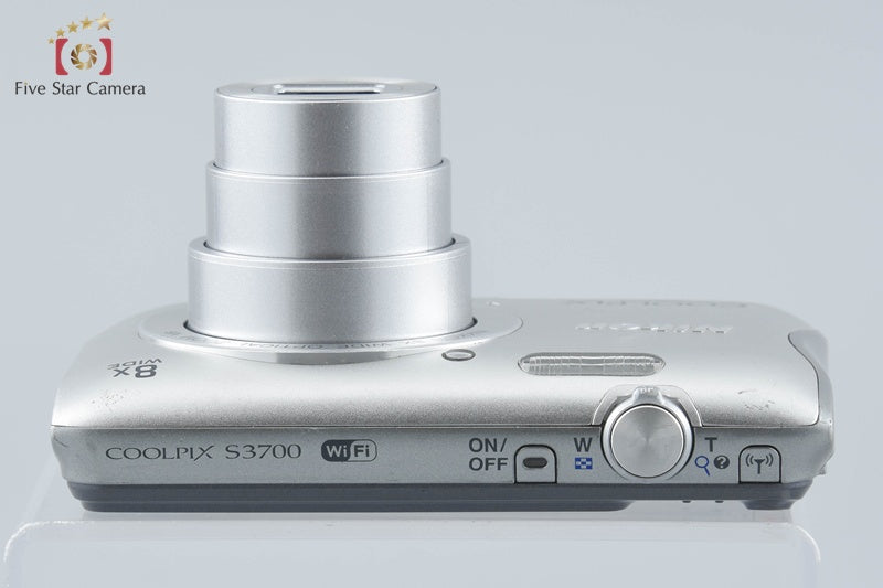 Nikon COOLPIX S3700 Silver 20.1 MP Digital Camera