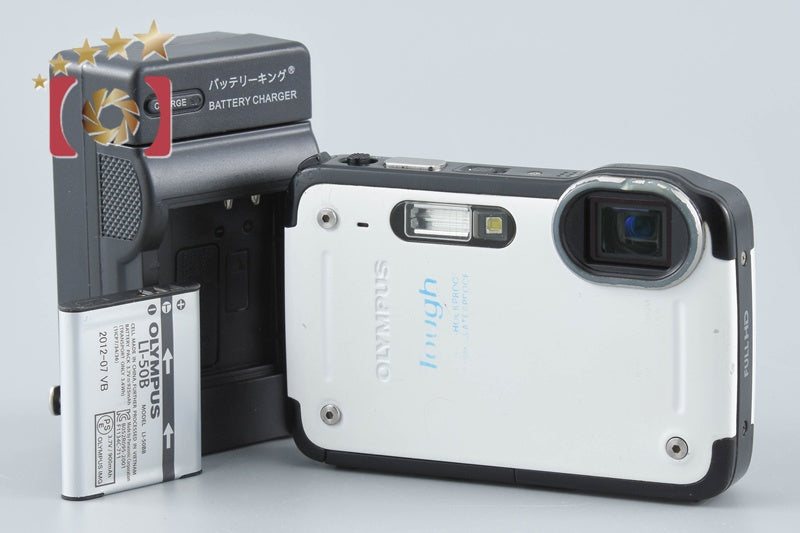 Olympus STYLUS TG-625 Tough White 12.0 MP Digital Camera
