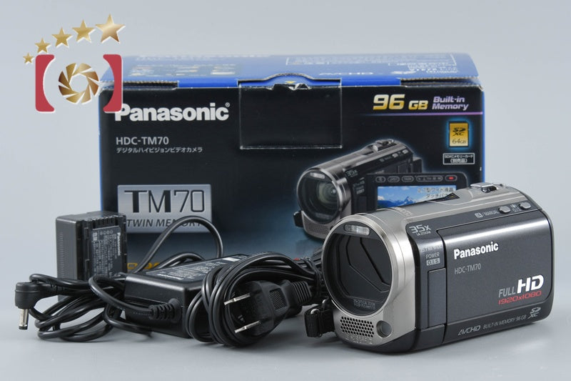 Panasonic HDC-TM70 Black Digital Hi-Vision Video Camera w/ Box