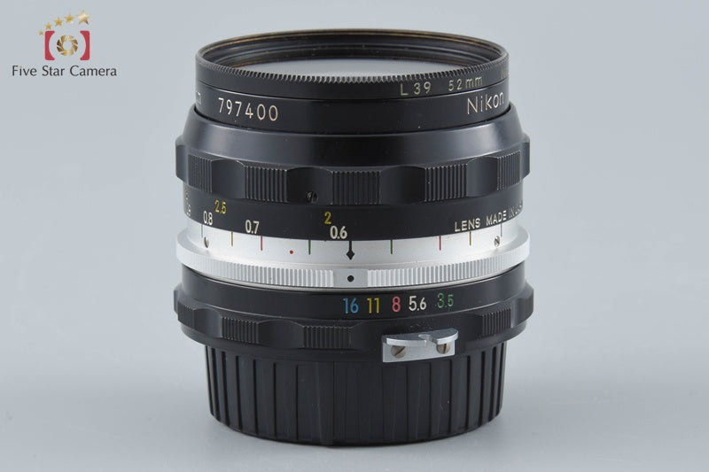 Nikon NIKKOR-H Auto 28mm f/3.5 Non Ai Lens
