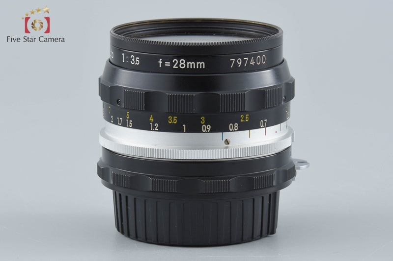 Nikon NIKKOR-H Auto 28mm f/3.5 Non Ai Lens
