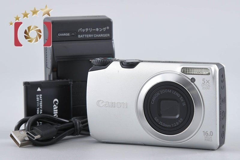 Canon PowerShot A3300 IS Silver 16.0 MP Digital Camera