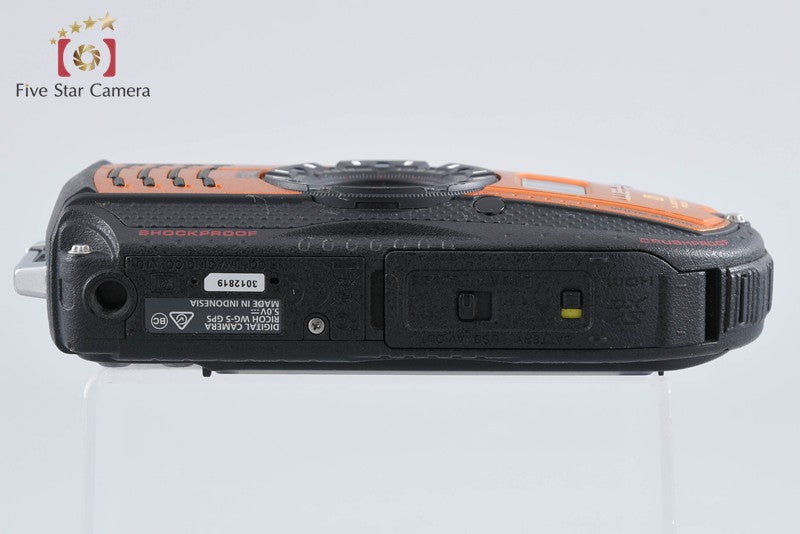 "Count 266" Ricoh Pentax WG-5 GPS Orange 16.0 MP Waterproof Action Camera