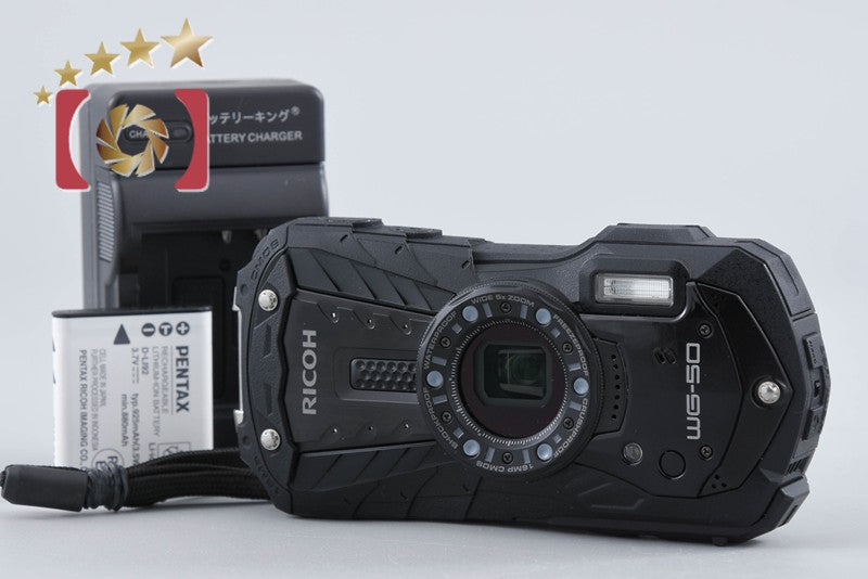 "Shutter count 30" Ricoh Pentax WG-50 Black 16.0 MP Waterproof Action Camera