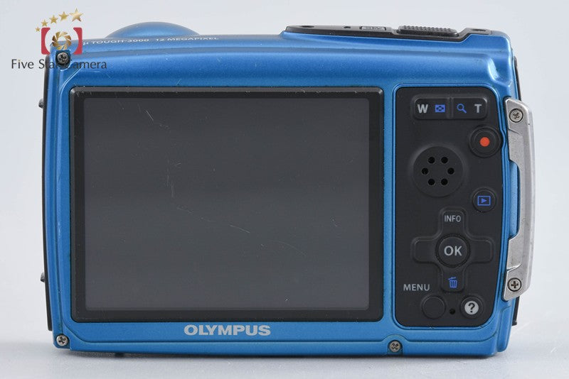 "Count 973" Olympus μ Tough-3000 Blue 12.0 MP 3m Waterproof Digital Camera