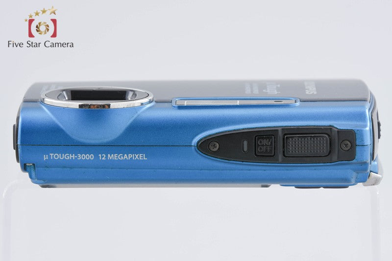 "Count 973" Olympus μ Tough-3000 Blue 12.0 MP 3m Waterproof Digital Camera