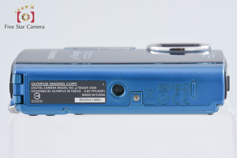 "Count 973" Olympus μ Tough-3000 Blue 12.0 MP 3m Waterproof Digital Camera