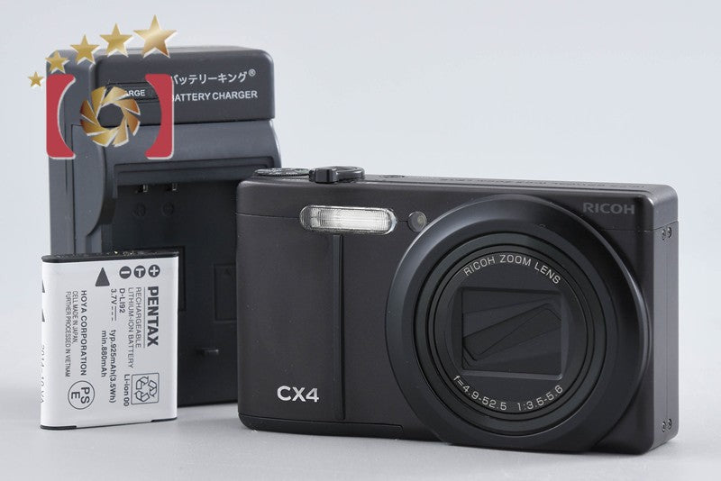"Shutter count 1,932" Ricoh CX4 Black 10.0 MP Digital Camera