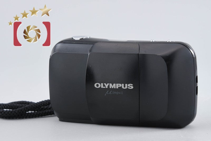 Olympus μ[mju:] Black 35mm Point & Shoot Film Camera