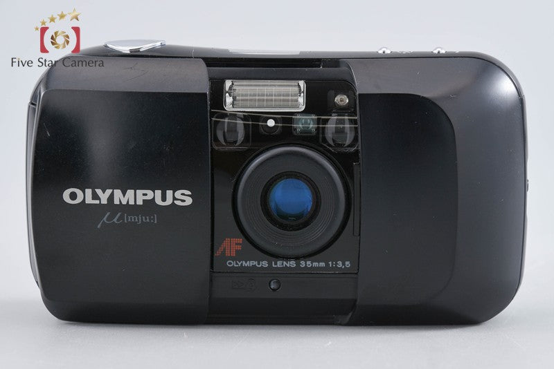 Olympus μ[mju:] Black 35mm Point & Shoot Film Camera