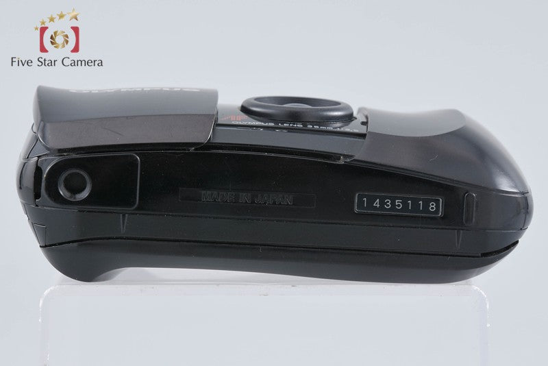 Olympus μ[mju:] Black 35mm Point & Shoot Film Camera